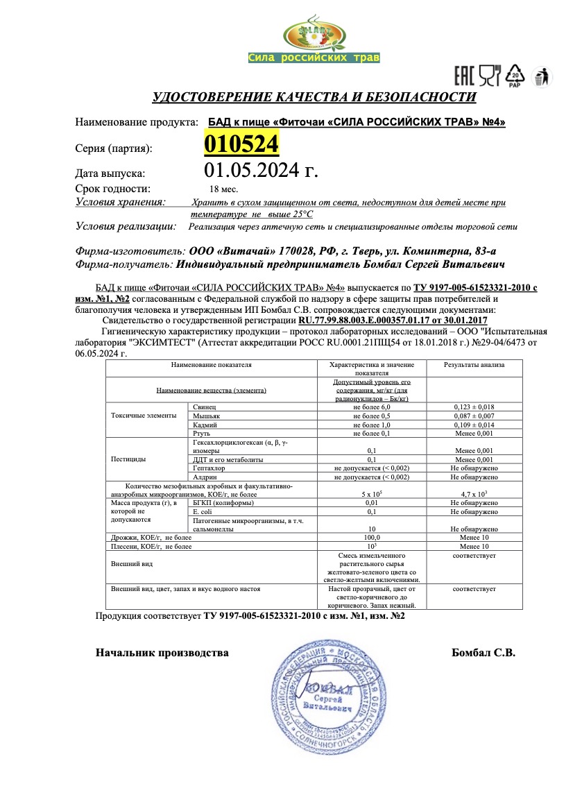 Паспорт №052024